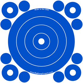 Animated target showing hits